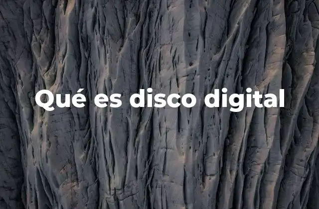 Qué es Disco Digital