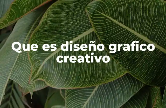 Que es Diseño Grafico Creativo