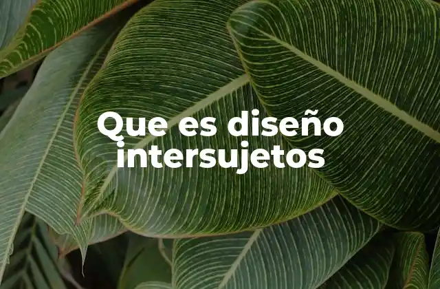 Que es Diseño Intersujetos 2 Comparando perspectivas en investigación cualitativa