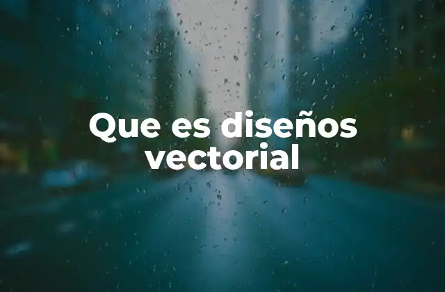 Que es Diseños Vectorial