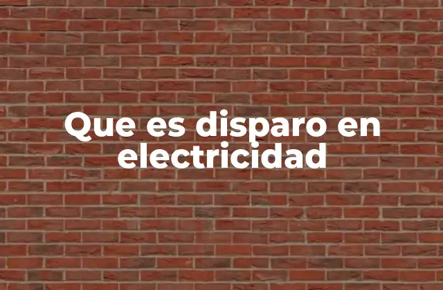 El disparo en sistemas de control de potencia