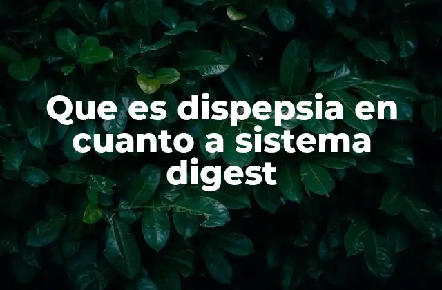 La dispepsia y su impacto en el bienestar digestivo