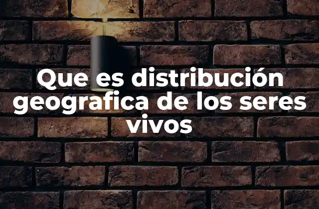 Factores que influyen en la distribución de las especies