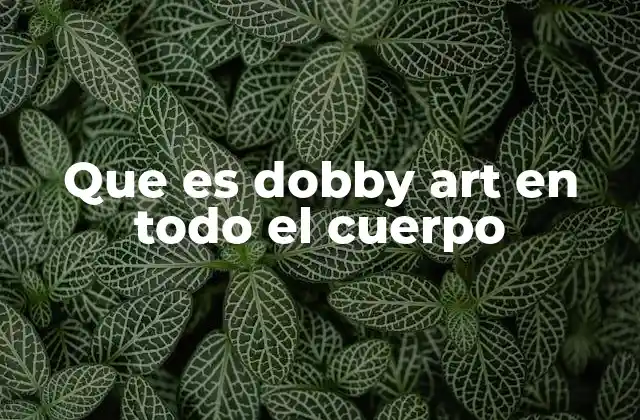 Que es Dobby Art en Todo el Cuerpo