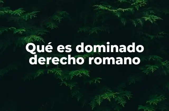 El legado del derecho romano en el sistema legal contemporáneo