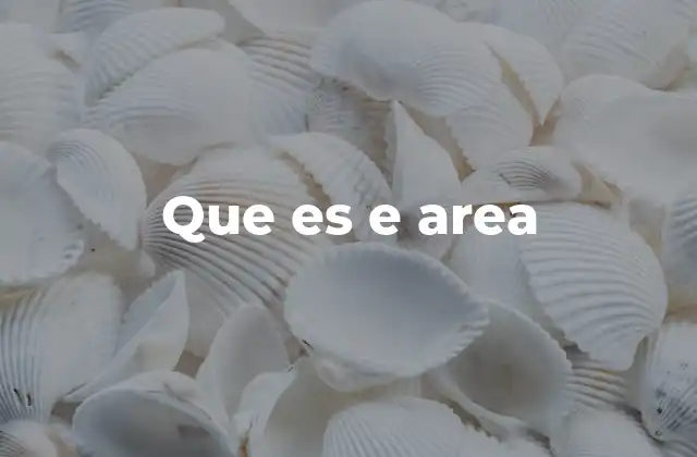 Que es e Area