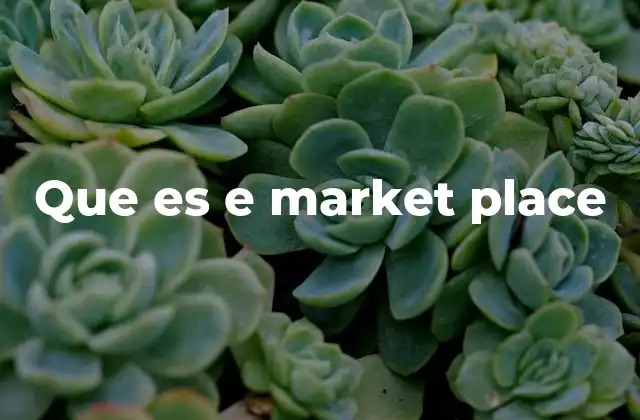 Que es e Market Place
