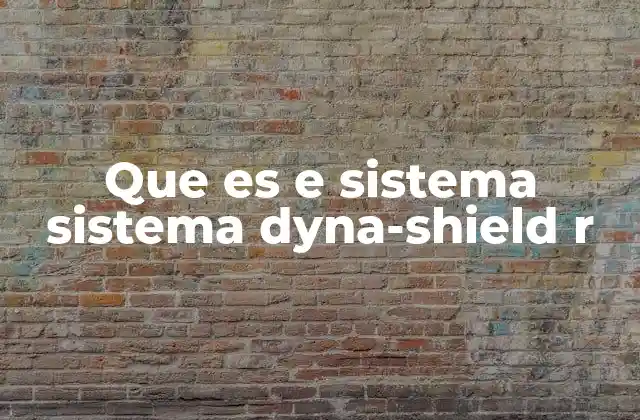 Que es e Sistema Sistema Dyna-shield R 2 La importancia de los sistemas de protección dinámica en la industria