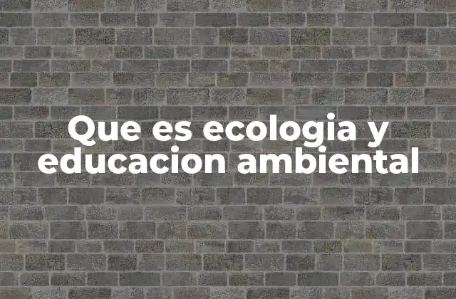 La importancia de la conciencia ecológica en la sociedad