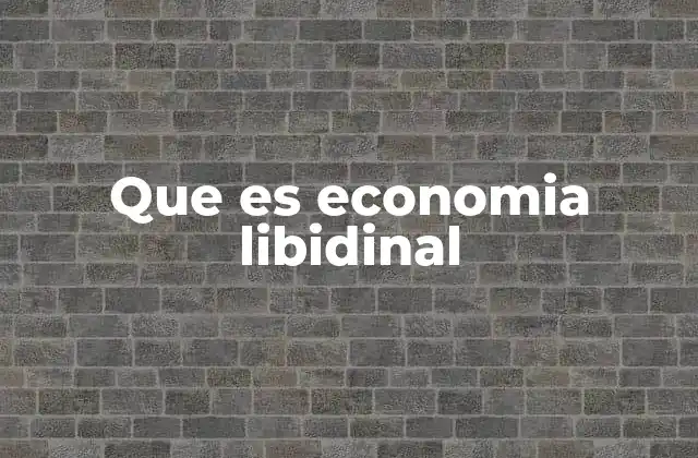 Que es Economia Libidinal 2 La economía del deseo en el capitalismo contemporáneo