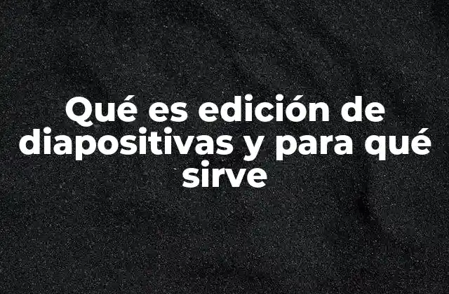 El impacto visual de una presentación bien editada