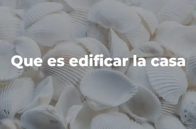 Que es Edificar la Casa 2 El proceso detrás de construir un hogar