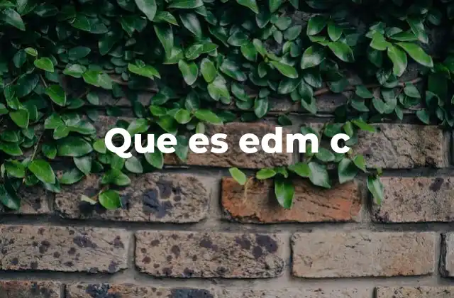 Que es Edm C