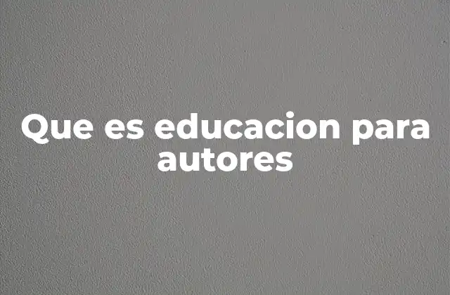 Que es Educacion para Autores 2 La importancia de la formación en escritura y autoedición