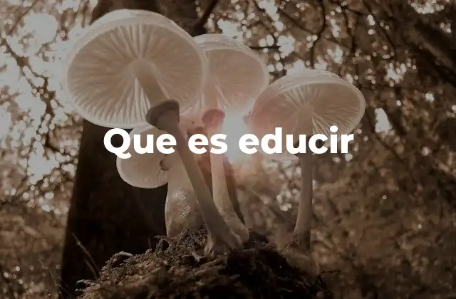 Que es Educir
