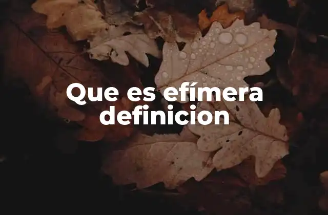 La importancia de reconocer lo efímero en el mundo moderno