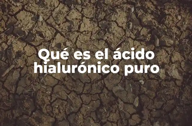 Qué es el Ácido Hialurónico Puro 2 La importancia del ácido hialurónico en la salud de la piel