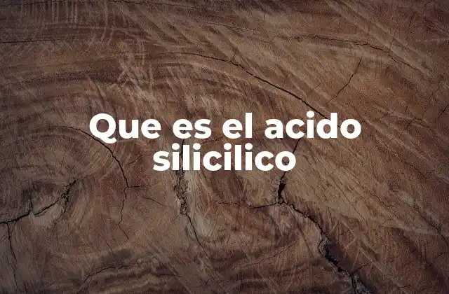 Que es el Acido Silicilico 2 El papel del ácido silícico en la naturaleza