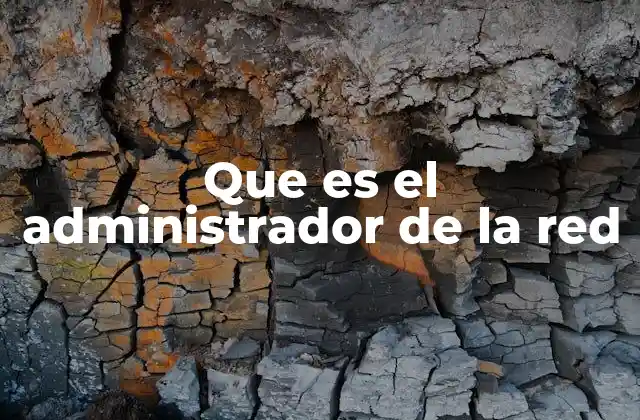 Que es el Administrador de la Red