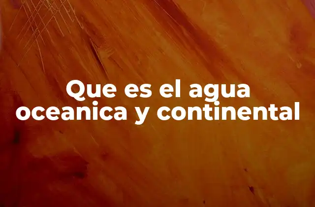La distribución del agua en la Tierra