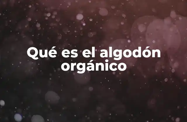 Qué es el Algodón Orgánico 2 La evolución del algodón en la agricultura sostenible
