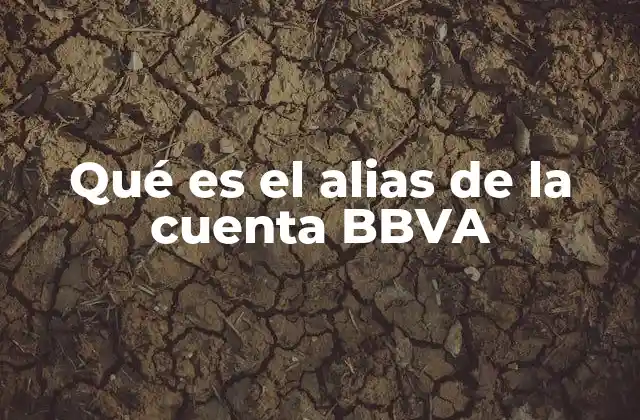 Qué es el Alias de la Cuenta Bbva