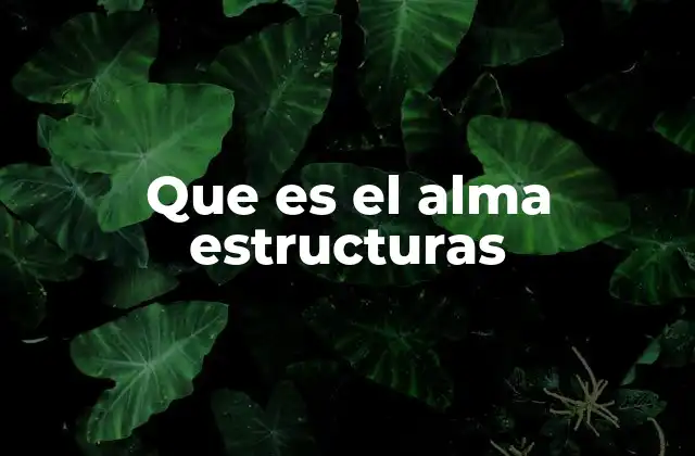 Que es el Alma Estructuras