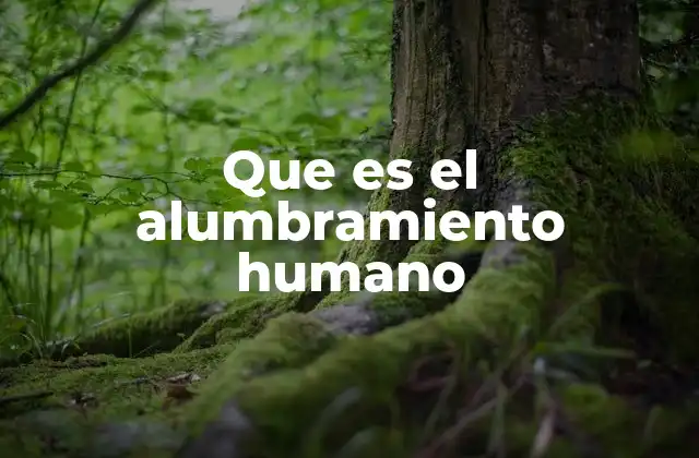 Que es el Alumbramiento Humano