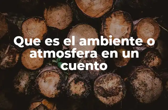 Que es el Ambiente o Atmosfera en un Cuento