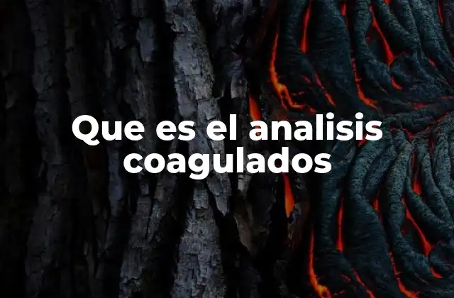 El papel de la coagulación en la salud humana