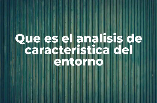 Entendiendo el entorno en el que opera una organización