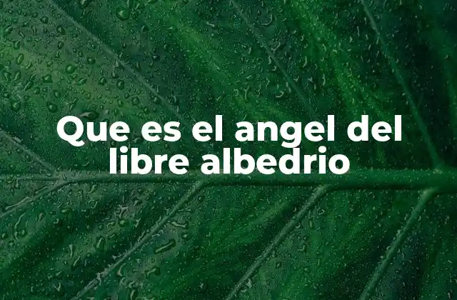 Que es el Angel Del Libre Albedrio