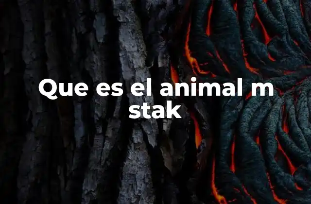 Que es el Animal M Stak