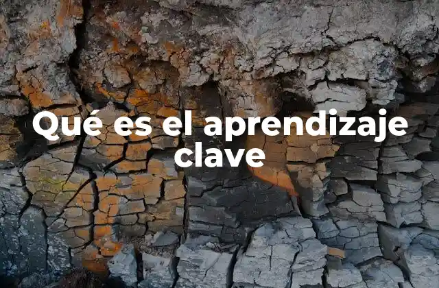 Qué es el Aprendizaje Clave
