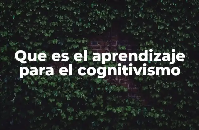 El aprendizaje como proceso mental activo
