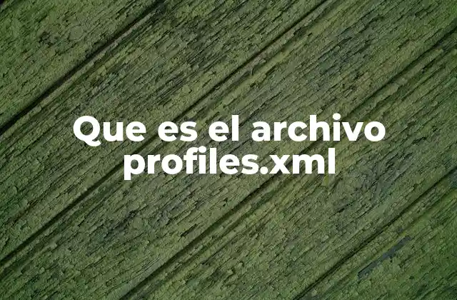 Que es el Archivo Profiles.xml 2 El rol del profiles.xml en sistemas Android