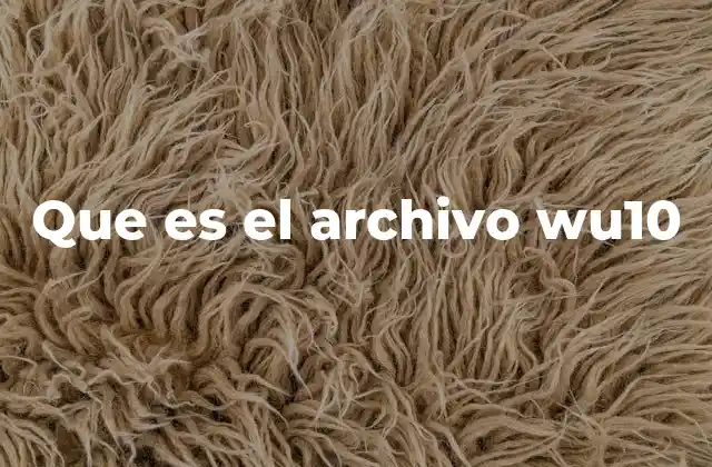 Que es el Archivo Wu10