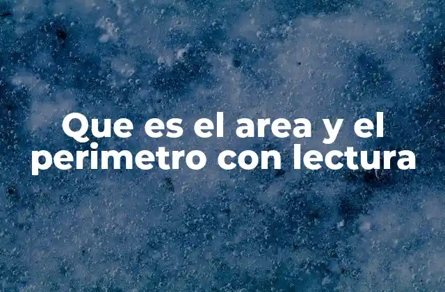 Que es el Area y el Perimetro con Lectura 2 Cómo entender el área y el perímetro sin mencionar directamente sus nombres