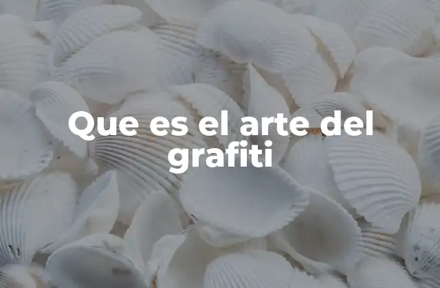 Que es el Arte Del Grafiti 2 El graffiti como forma de expresión social