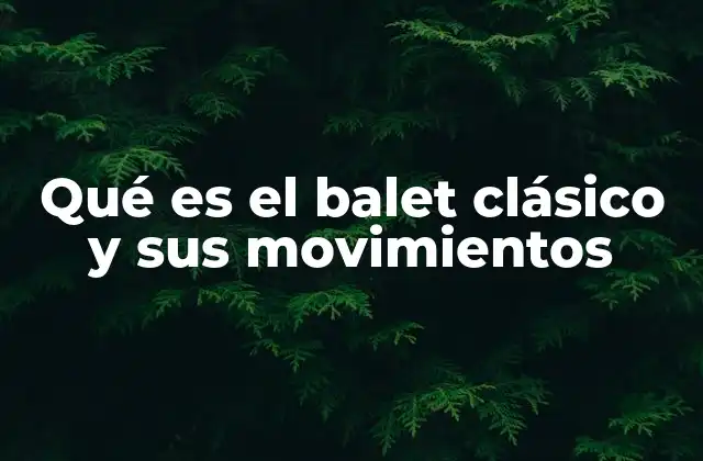 Qué es el Balet Clásico y Sus Movimientos 2 La evolución de la danza a través del balet clásico