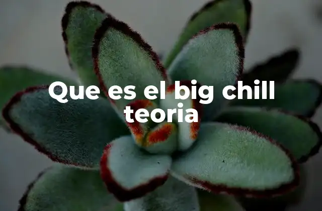 Que es el Big Chill Teoria 2 El universo en expansión y el futuro frío