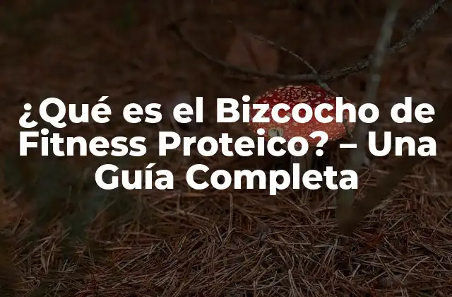 ¿qué es el Bizcocho de Fitness Proteico? – una Guía Completa
