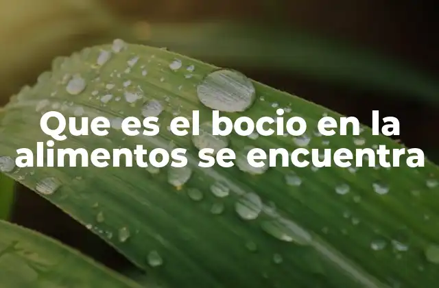 Que es el Bocio en la Alimentos Se Encuentra