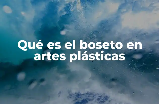 Qué es el Boseto en Artes Plásticas