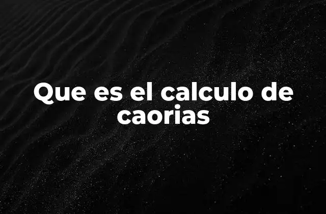 La importancia del equilibrio entre ingesta y gasto energético