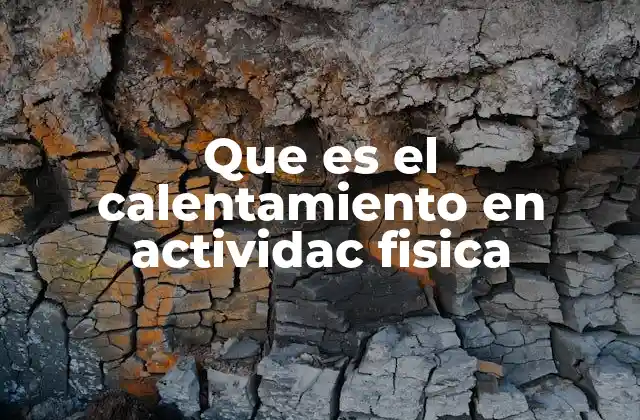 Que es el Calentamiento en Actividac Fisica