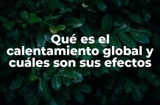 Qué es el Calentamiento Global y Cuáles Son Sus Efectos 2 Cómo el calentamiento global afecta los ecosistemas del planeta