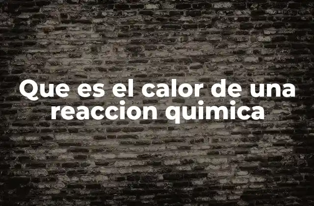 Que es el Calor de una Reaccion Quimica 2 La energía térmica en las transformaciones químicas
