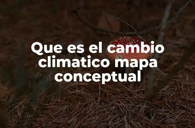Cómo un mapa conceptual ayuda a entender el cambio climático