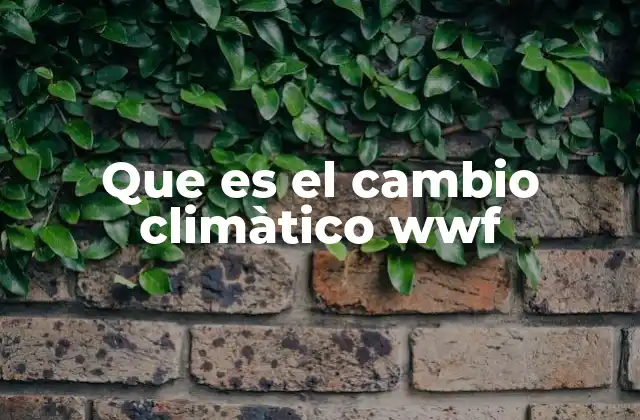 Que es el Cambio Climàtico Wwf 2 El rol del WWF en la lucha contra el cambio climático